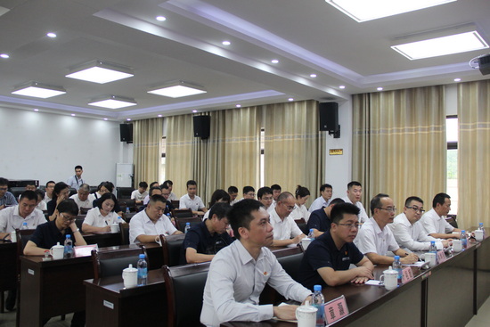 各黨支部代表認(rèn)真聆聽黨課。陳飛霞攝