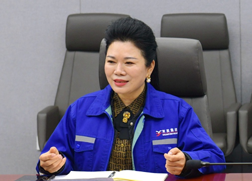 圖為第十四屆全國政協(xié)委員、廣西雙英集團股份有限公司董事長楊英。龍睿攝